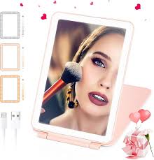 travel makeup mirror with lights 7