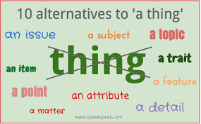 alternative words for thing