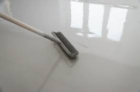 how to clean painted concrete floors