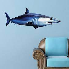 Shortfin Mako Shark Wall Decal Bold