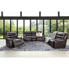 Action Lounge Suite In Leather Uppers