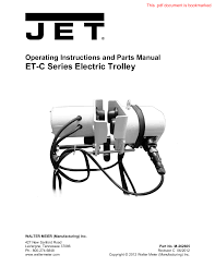electric trolley owner manual