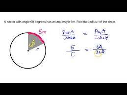 Finding Radius Given Arc Length And