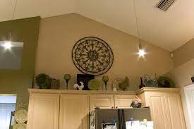 decorating above kitchen cabinets