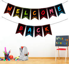 welcome back banner for classroom