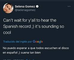 The snippet song leaked on october 19, 2020. Selena Gomez Mexico On Twitter El 17 De Enero Del 2011 Selena Confirmaba Tener Listo Su Album En Espanol Ahora Estamos En Enero De 2021 10 Anos Despues Y Baila Conmigo De
