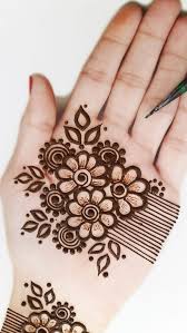 simple mehndi designs for front hand