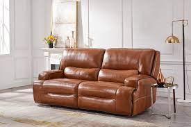 edward power reclining leather sofa