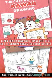 kawaii drawing for kids tutorials woo