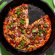 bbq mushroom pizza recipe bon appé