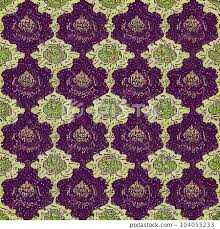 purple and lime fl seamless pattern