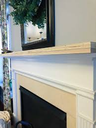 how to update a fireplace mantel with