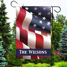 Personalized American Garden Flag