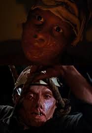 Jason voorhees' hockey mask is still one of the horror genre's most prevalent images. In Us 2019 Addy S Son Jason Is Constantly Shown Wearing A Scary Mask And His Shadow Is Wearing A Cloth Sack To Cover His Disfigured Face Much Like Jason Voorhees Before He Got