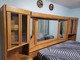 King Size Bed Wall Unit Household