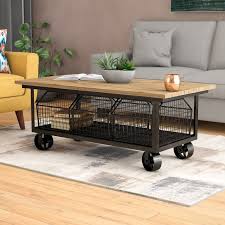 Coffee Table With Wheels Visualhunt