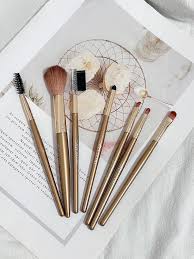 7pcs makeup brush set with storage bag