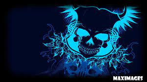 Download, share or upload your own one! Blue Skull Wallpapers Top Free Blue Skull Backgrounds Wallpaperaccess