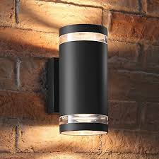 outdoor double up down wall light