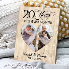 20th anniversary gift for husband frame