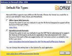 Configuring Default File Types In Microsoft Office 2010