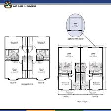 new custom home duplex floor plan