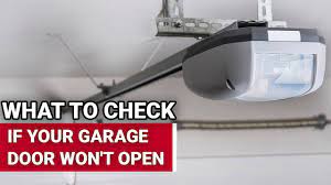 what to check if your garage door won t