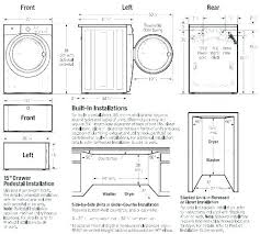 Washing Machine Height Dimensions Washer Pedestal Cycles