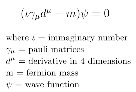 Dirac Equation And The Existence Of