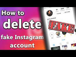 how to delete someone fake insram