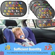 4 Pieces Large Car Sun Shade For Baby