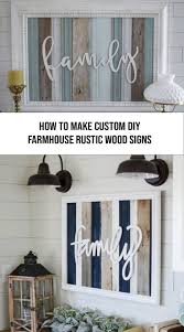 custom diy farmhouse rustic wood signs