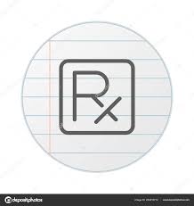 Medical Prescription Note Sticker Stock Vector Digiclack 203810712