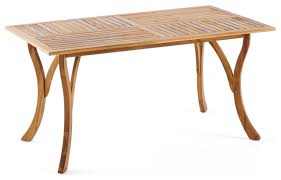 Acacia Wood Rectangular Dining Table