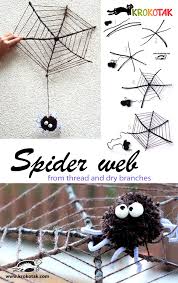 krokotak spider web from thread and