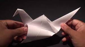 origami flapping crane bird you