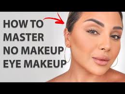 how to do a no makeup eye look nina