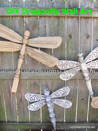 Dragonfly Wall Art Fence Decor Crafts