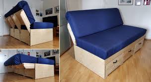 Diy Convertible Sofa Bed With Storage
