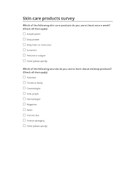 extract skin care s survey