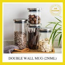 Cod Glass Jar Canister With Stainless