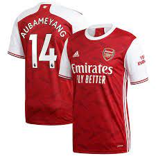 Arsenal 20/21 Pierre-Emerick Aubameyang İç Saha Forması - Sekiz Numara