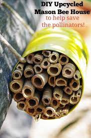 A few tips to help you with the design process for your diy bee house: Diy Mason Bee House To Help Save The Pollinators Mason Bee House Bee House Mason Bees