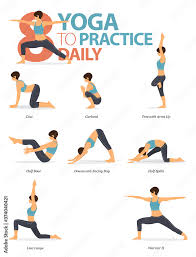 body stretching yoga posture or asana