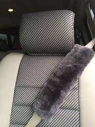 Nice Sheepskin Seatbelt Cover First Car