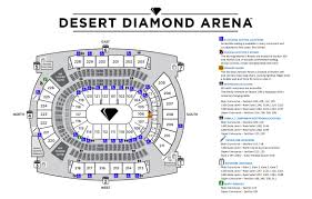 seating charts desert diamond arena