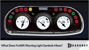 forklift warning light symbols hyster