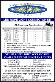 Custom Red Led Rope Light Kit Novelty