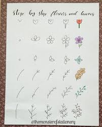 Learn how to draw small flower pictures using these outlines or print just for coloring. Easy Flower Doodles For A Bullet Journal With Tutorials Anjahome