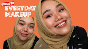 tutorial make up simple hijab untuk